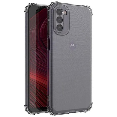 TPU чехол GETMAN Ease logo усиленные углы Full Camera для Motorola Moto G31 Бесцветный (прозрачный)