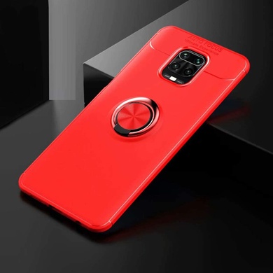 TPU чохол Deen ColorRing під магнітний тримач (opp) для Xiaomi Redmi Note 9s/Note 9 Pro/9 Pro Max, Красный / Красный