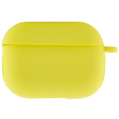 Силіконовий футляр New з карабіном для навушників Airpods Pro, Желтый / Bright Yellow