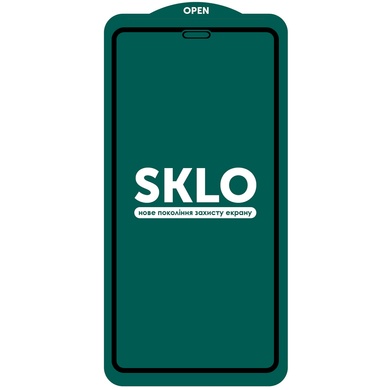 Защитное стекло SKLO 5D (full glue) для Apple iPhone 13 / 13 Pro (6.1") Черный
