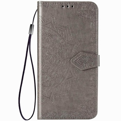 Кожаный чехол (книжка) Art Case с визитницей для Xiaomi Redmi 9 Серый