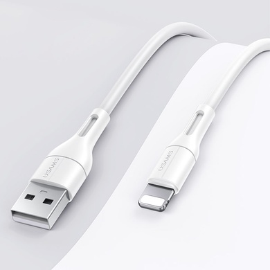 Дата кабель USAMS US-SJ500 U68 USB to Lightning (1m), Белый