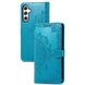 Шкіряний чохол (книжка) Art Case з візитницею для Samsung Galaxy A55, Синий