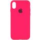 Чохол Silicone Case Full Protective (AA) для Apple iPhone XS Max (6.5 "), Розовый / Barbie pink