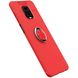TPU чехол Deen ColorRing под магнитный держатель (opp) для Xiaomi Redmi Note 9s/Note 9 Pro/9 Pro Max Красный / Красный