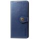 Кожаный чехол книжка GETMAN Gallant (PU) для Samsung Galaxy A03 Core Синий