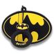 Силиконовый футляр Marvel & DC series для наушников AirPods 1/2 + кольцо Бетмен лого/Черно-желтый