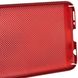 Ультратонкий дышащий чехол Grid case для Samsung Galaxy A40 (A405F), Красный
