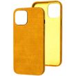 Кожаный чехол Croco Leather для Apple iPhone 13 Pro (6.1") Yellow
