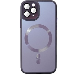 Чехол TPU+Glass Sapphire Midnight with MagSafe для Apple iPhone 12 Pro Max (6.7") Фиолетовый / Deep Purple