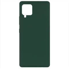 Чехол Silicone Cover Full without Logo (A) для Samsung Galaxy A42 5G, Зеленый / Dark Green