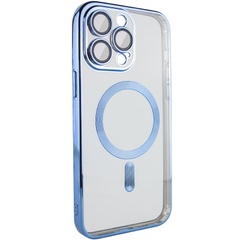 TPU чехол Fibra Chrome with MagSafe для Apple iPhone 14 Pro Max (6.7") Sierra Blue