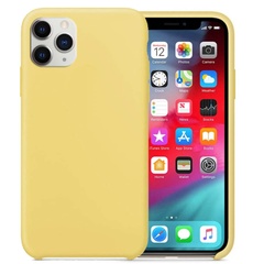 Чохол Silicone Case without Logo (AA) для Apple iPhone 11 Pro (5.8"), Желтый / Yellow