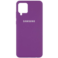 Чехол Silicone Cover Full Protective (AA) для Samsung Galaxy A42 5G, Фиолетовый / Grape