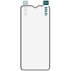 Гибкое защитное стекло SKLO Nano (тех.пак) для Xiaomi Mi 10 Lite Черный