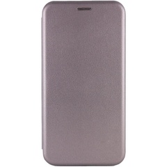 Кожаный чехол (книжка) Classy для Samsung Galaxy A12 Серый