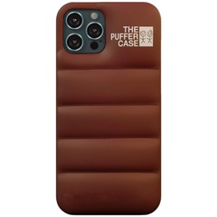 Чехол-пуховик Puffer case для Apple iPhone 12 Pro / 12 (6.1") Коричневый