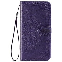 Кожаный чехол (книжка) Art Case с визитницей для Samsung Galaxy A55 Фиолетовый
