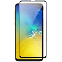 Защитное цветное стекло Mocoson 5D (full glue) для Samsung Galaxy S10e Черный