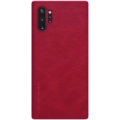 Кожаный чехол (книжка) Nillkin Qin Series для Samsung Galaxy Note 10 Plus Красный