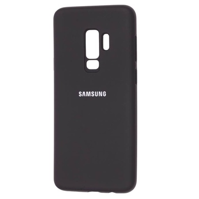 Чехол Silicone Cover Full Protective (AA) для Samsung Galaxy S9+ Черный / Black