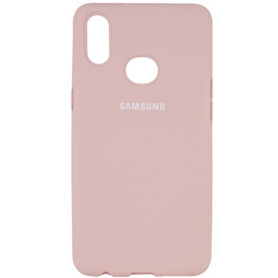 Чехол Silicone Cover Full Protective (AA) для Samsung Galaxy A10s Розовый / Pink Sand