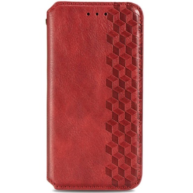 Кожаный чехол книжка GETMAN Cubic (PU) для Xiaomi Mi 11 Красный