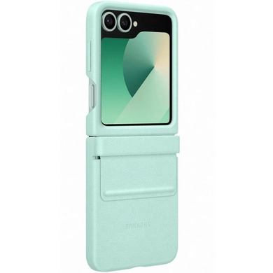 Шкіряний чохол Leather Case (AAA) для Samsung Galaxy Z Flip6, turquoise