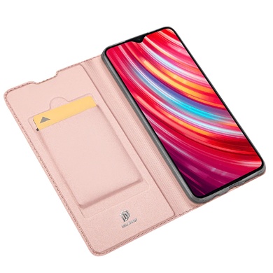 Чехол-книжка Dux Ducis с карманом для визиток для Xiaomi Redmi Note 8 Pro Rose Gold