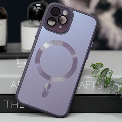 Чехол TPU+Glass Sapphire Midnight with MagSafe для Apple iPhone 11 Pro Max (6.5") Фиолетовый / Deep Purple