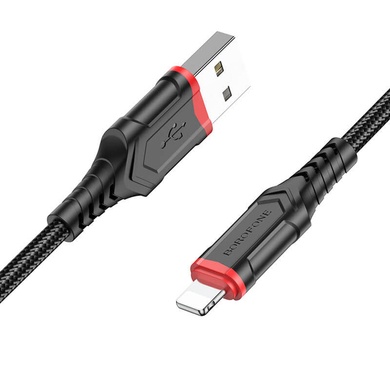 Дата кабель Borofone BX67 USB to Lightning (1m), Чорний