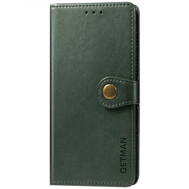 Шкіряний чохол книжка GETMAN Gallant (PU) для Samsung Galaxy A03s, Зеленый