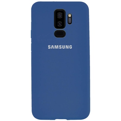 Чохол Silicone Cover Full Protective (AA) для Samsung Galaxy S9+, Синій / Navy Blue