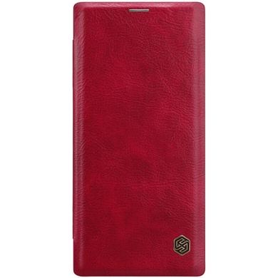 Кожаный чехол (книжка) Nillkin Qin Series для Samsung Galaxy Note 10 Plus Красный