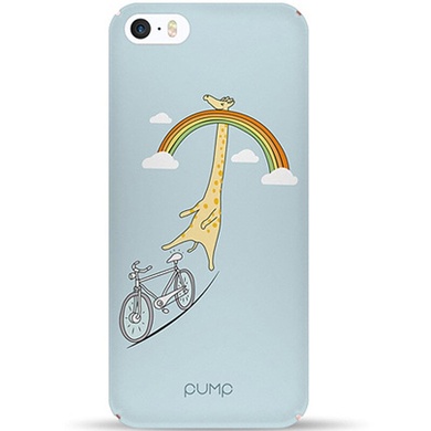 Чехол Pump Tender Touch для Apple iPhone 5/5S/SE, Giraffe Hung