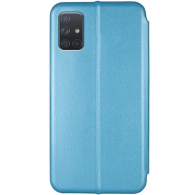 Кожаный чехол (книжка) Classy для Samsung Galaxy M51, Голубой