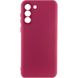 Чехол Silicone Cover Lakshmi Full Camera (A) для Samsung Galaxy S21 FE Бордовый / Marsala