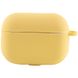 Силіконовий футляр New з карабіном для навушників Airpods Pro, Желтый / Yellow