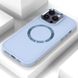 TPU чехол Bonbon Metal Style with MagSafe для Apple iPhone 12 Pro / 12 (6.1") Голубой / Mist Blue