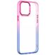 Чехол TPU+PC Fresh sip series для Apple iPhone 13 (6.1") Розовый / Синий
