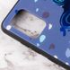 TPU+Glass чехол Diversity для Samsung Galaxy A72 4G / A72 5G Stains blue
