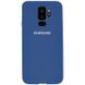 Чехол Silicone Cover Full Protective (AA) для Samsung Galaxy S9+ Синий / Navy blue