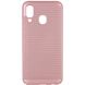 Ультратонкий дихаючий чохол Grid case для Samsung Galaxy A40 (A405F), Розовый
