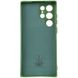 Чехол Silicone Cover Lakshmi Full Camera (A) для Samsung Galaxy S23 Ultra Зеленый / Dark green