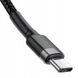 Дата кабель Baseus Cafule Type-C to Type-C Cable PD 2.0 60W (1m) (CATKLF-G), Черный / Серый