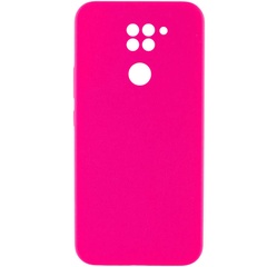 Чохол Silicone Cover Lakshmi Full Camera (AAA) для Xiaomi Redmi Note 9 / Redmi 10X, Розовый / Barbie pink