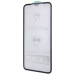 Защитное стекло 5D Hard (full glue) (тех.пак) для Apple iPhone 13 mini (5.4") Черный