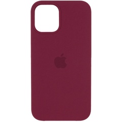 Чехол Silicone Case (AA) для Apple iPhone 12 Pro Max (6.7") Бордовый / Plum