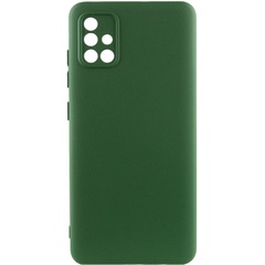 Чехол Silicone Cover Lakshmi Full Camera (A) для Samsung Galaxy A51 Зеленый / Dark green
