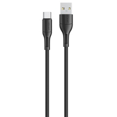 Дата кабель USAMS US-SJ501 U68 USB-Type-C (1m), Чорний